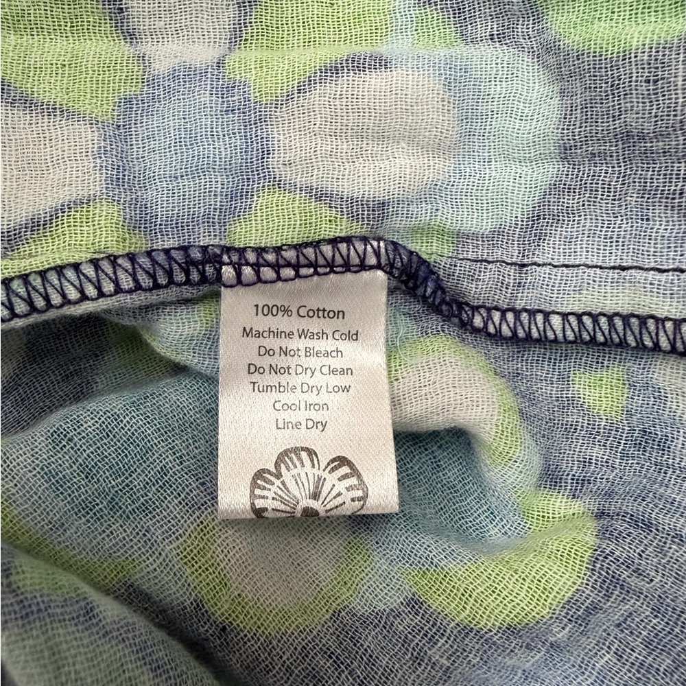 MELINDA Retro Cotton Dress in Jubilee Blue by Lesley Evers. - Picture 7 of 7